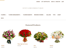 Tablet Screenshot of nycflowerboutique.com